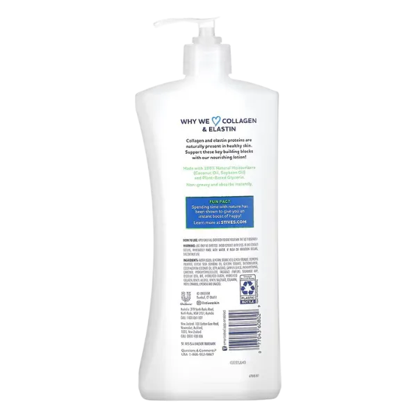 St. Ives Renewing Collagen & Elastin Body Lotion Paraben Free 621ml