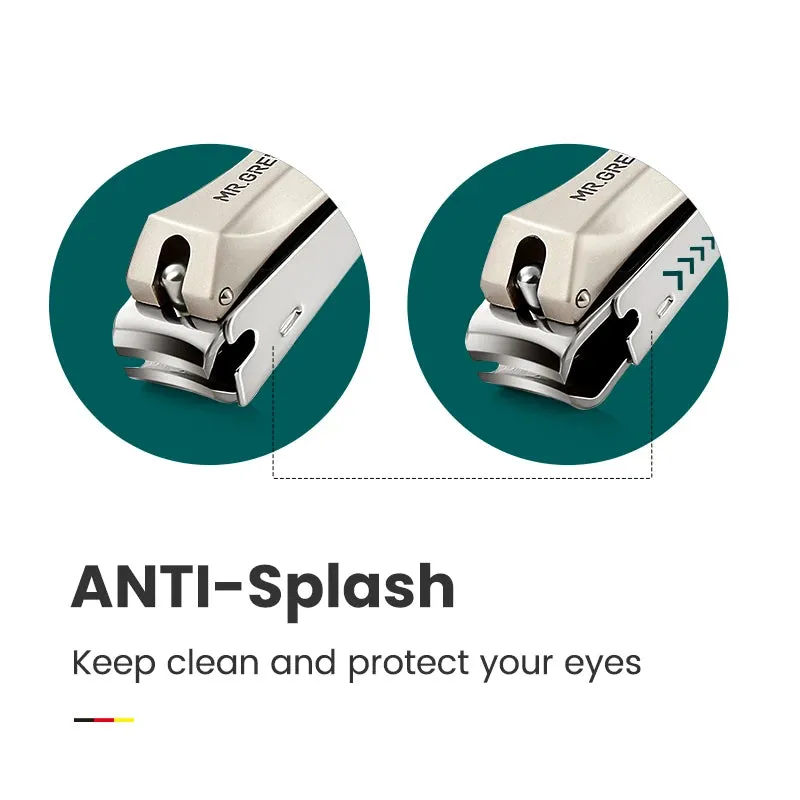 Stainless Steel Anti-Splash Nail Clippers - Bionics Design