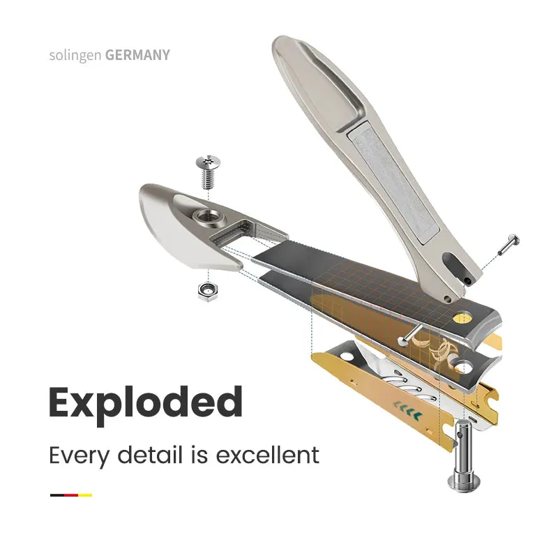 Stainless Steel Anti-Splash Nail Clippers - Bionics Design