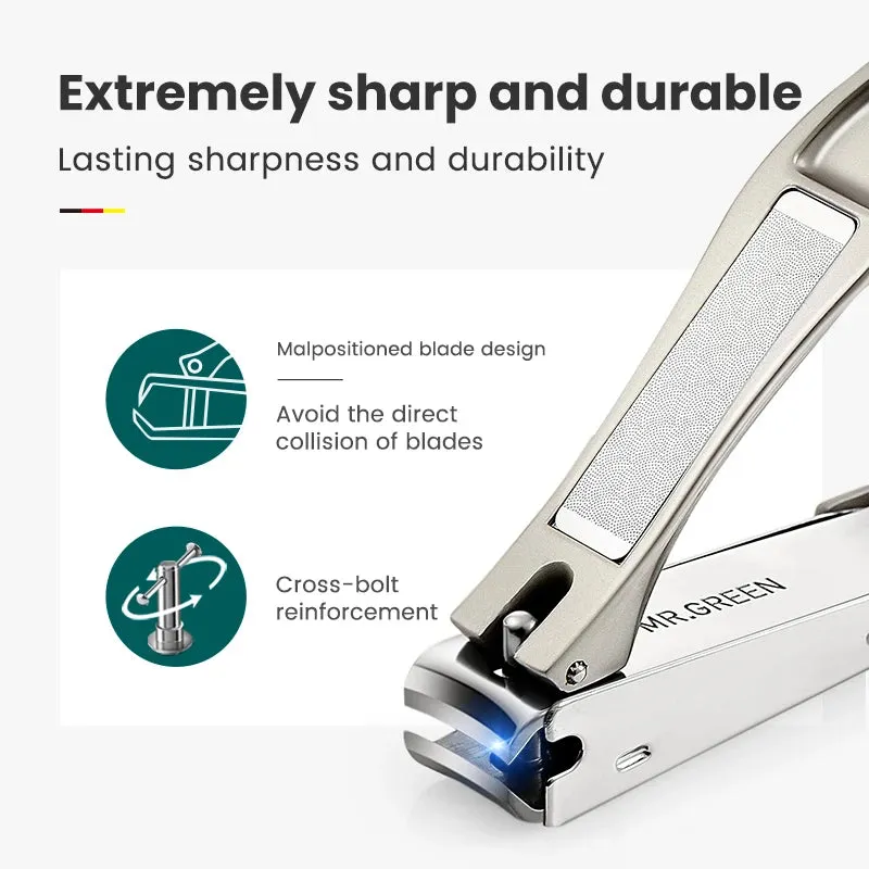 Stainless Steel Anti-Splash Nail Clippers - Bionics Design