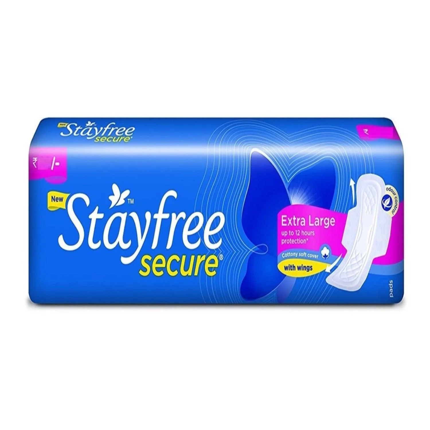 Stayfree Secure Cottony Extra Large with Wings 6 pads