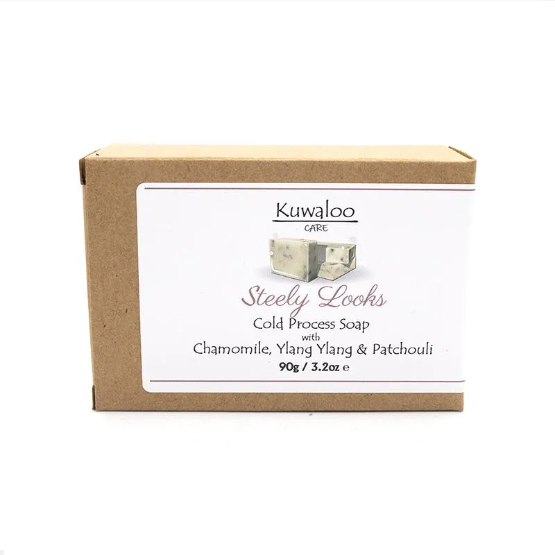 'Steely Looks' Soap 90g - Chamomile , Ylang Ylang & Patchouli