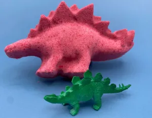 Stegosaurus Dinosaur Bath Bomb with Dinosaur Toy Inside