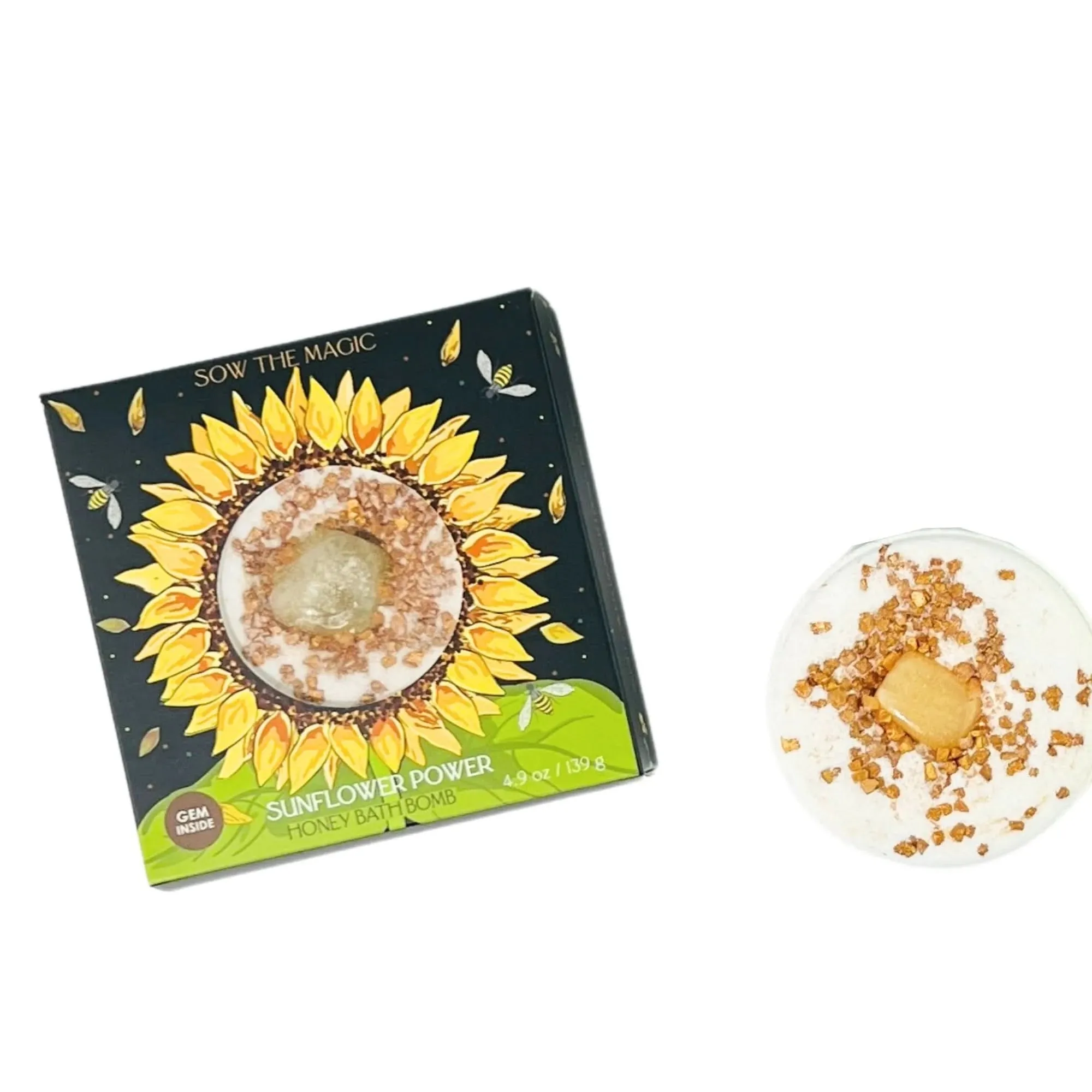 Sunflower Power Honey Bath Bomb