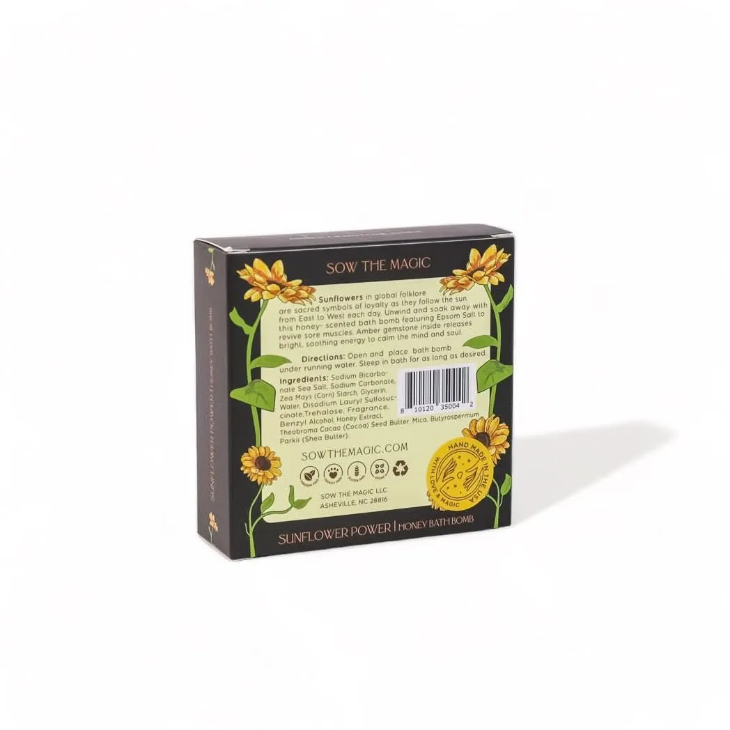 Sunflower Power Honey Bath Bomb