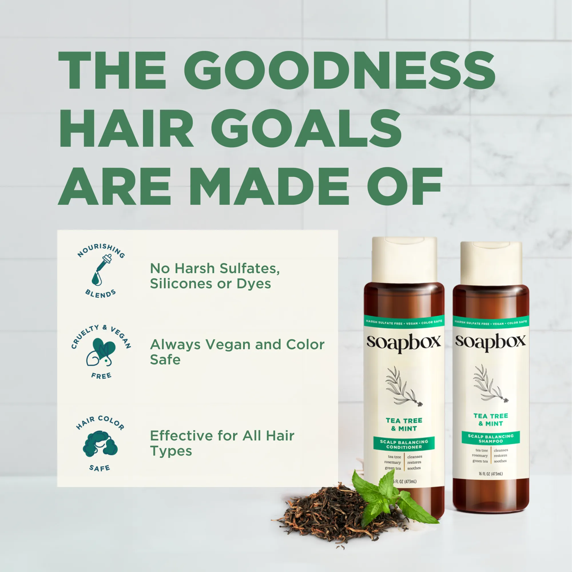 Tea Tree & Mint Scalp Balancing Shampoo   Conditioner Set