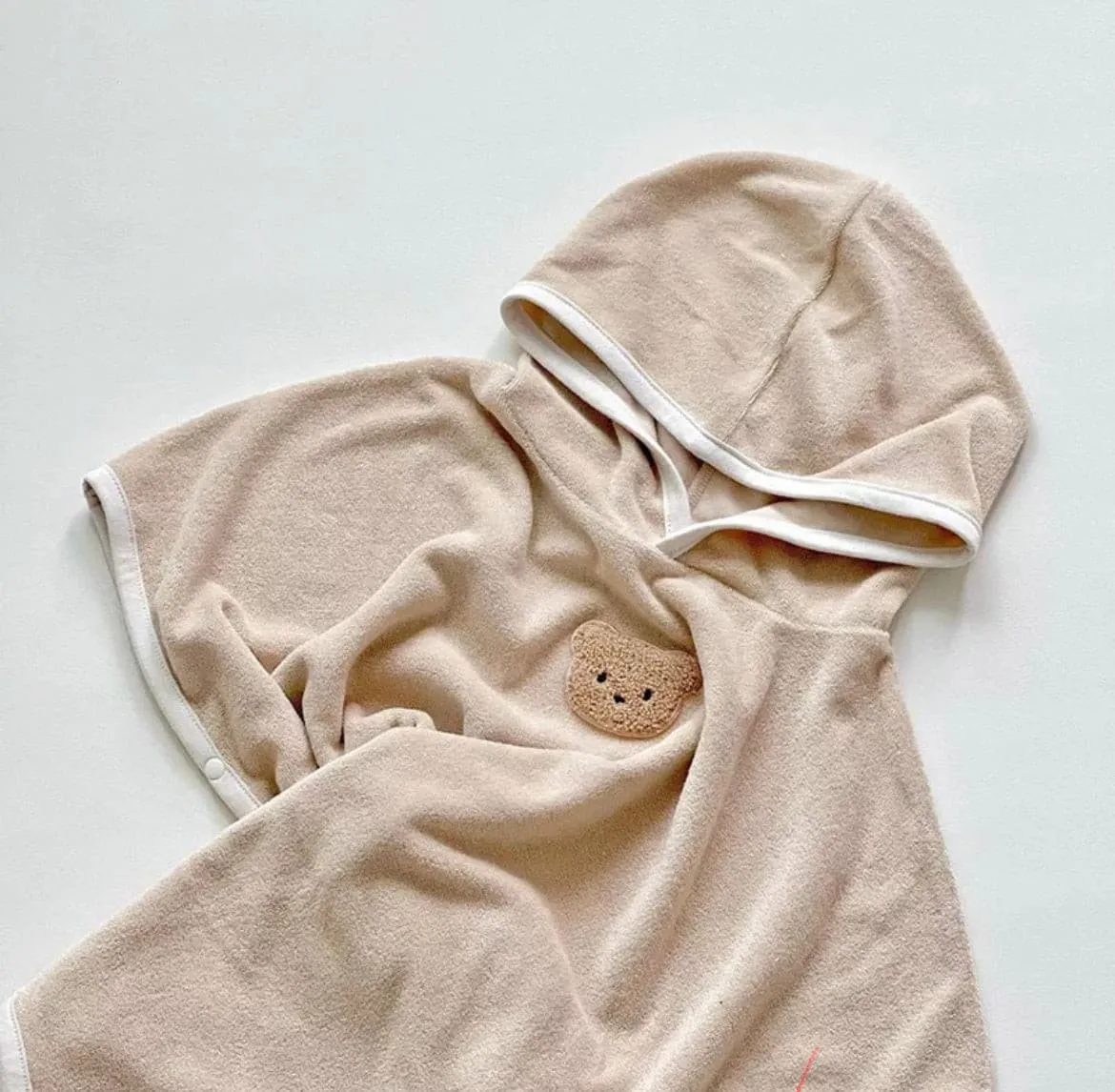 Teddy Bear Baby Hooded Bath Towel