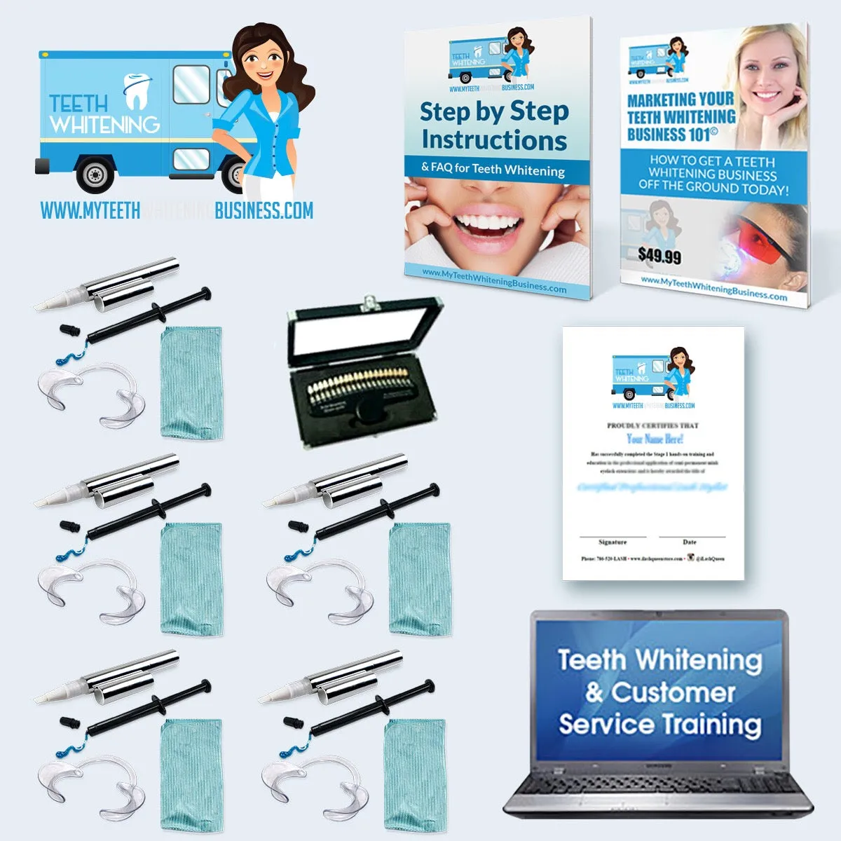 Teeth Whitening Online Instructional Class (No machine)