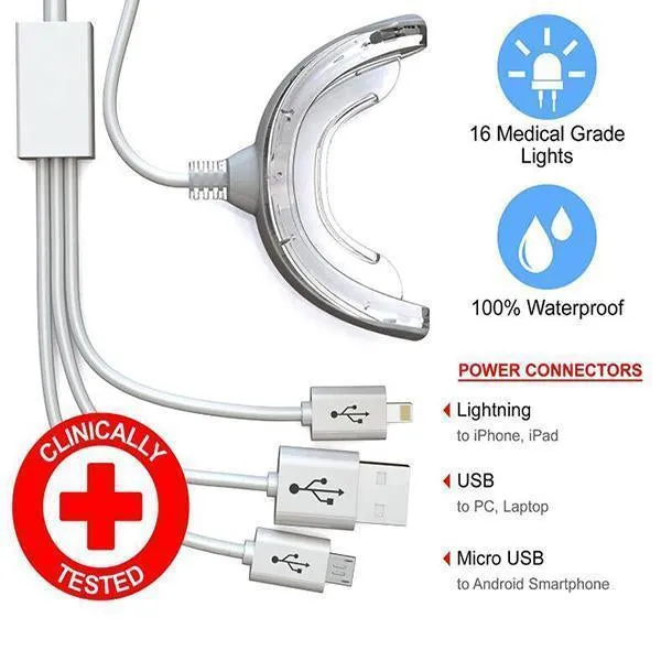 The Best Teeth Whitening Instrument That Plugs Directly to Your Smartphone or Computer via the USB Port