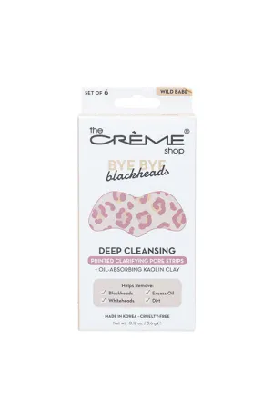 [The Creme Shop]  Bye Bye Blackheads Printed Nose Strips - Wild Babe (Set of 6)