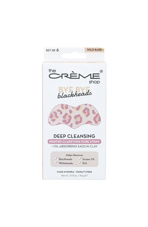 [The Creme Shop]  Bye Bye Blackheads Printed Nose Strips - Wild Babe (Set of 6)