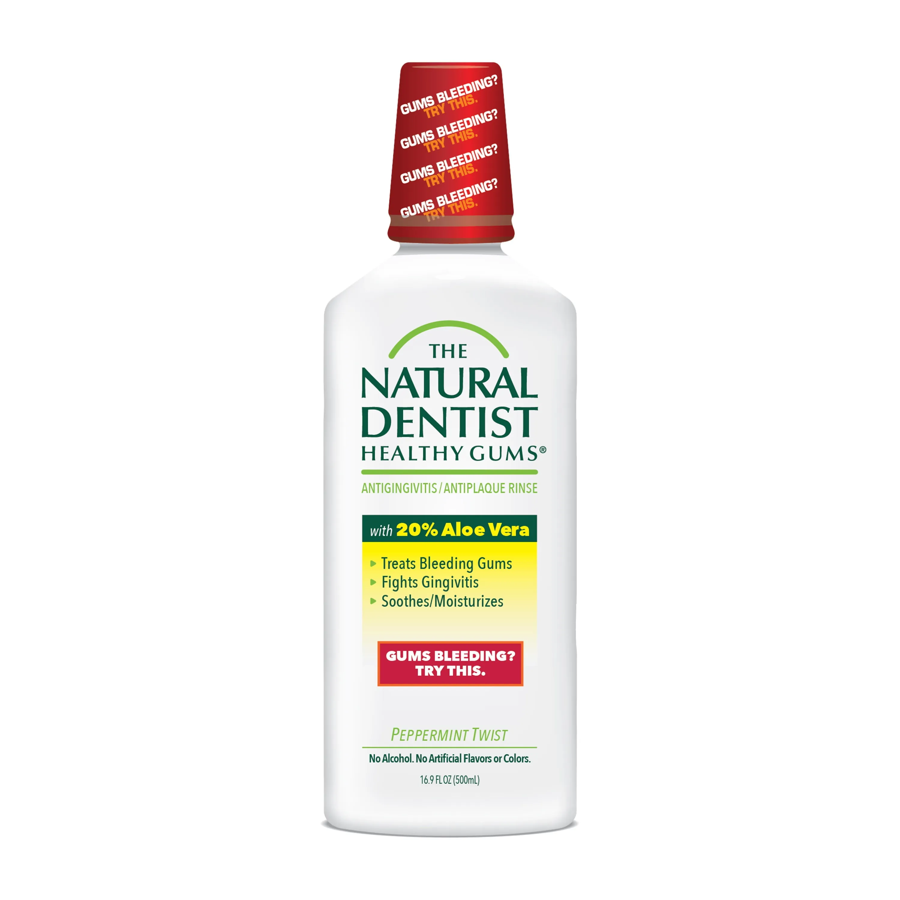 The Natural Dentist Healthy Gums Antigingivitis/Antiplaque Rinse, Peppermint Twi
