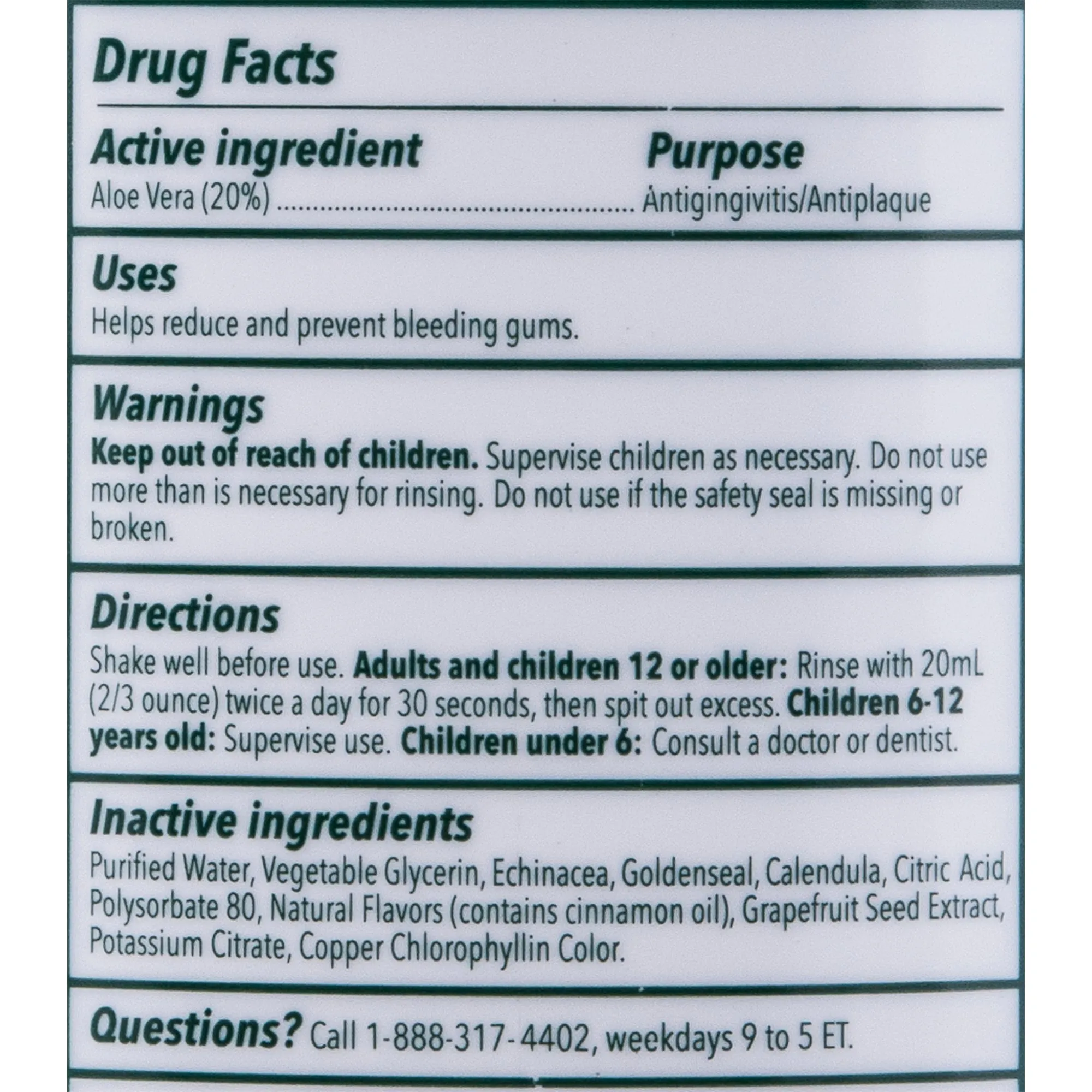 The Natural Dentist Healthy Gums Antigingivitis/Antiplaque Rinse, Peppermint Twi
