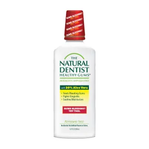 The Natural Dentist Healthy Gums Antigingivitis/Antiplaque Rinse, Peppermint Twi