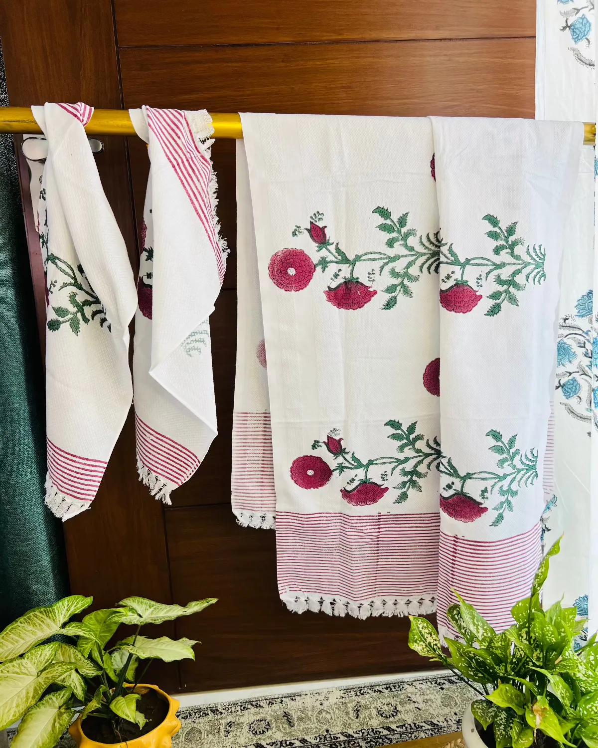 The Royal Block Bath and Hand Towel Set