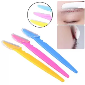 Tinkle Eyebrow Razor 3 Pack, Eyebrow Face Hair Removal & Shaper (3 Pieces)