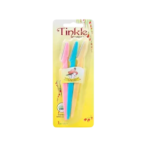 Tinkle Eyebrow Razor Stainless Safety Cover 3pcs