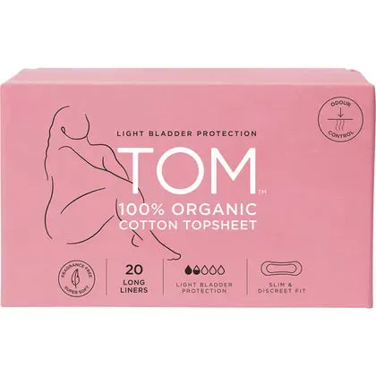 TOM Organic Liners Light Bladder Protection Long 4x20pk