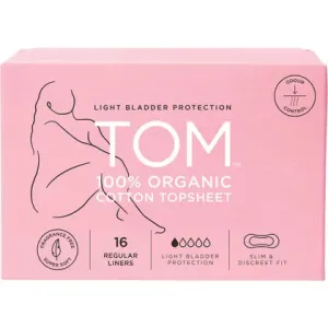 TOM Organic Liners Light Bladder Protection Regular 4x16pk