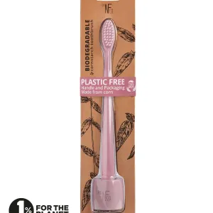 Toothbrush & Stand Rose Quartz