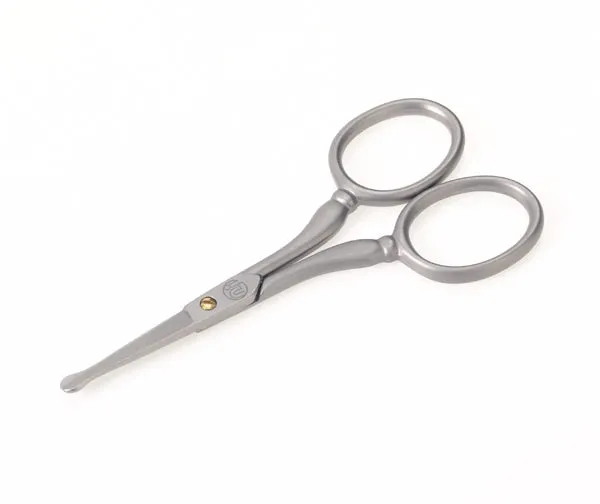 TopInox® Stainless Steel Nose & Ears Scissors, Facial Hair Trimmer by Niegeloh, Germany