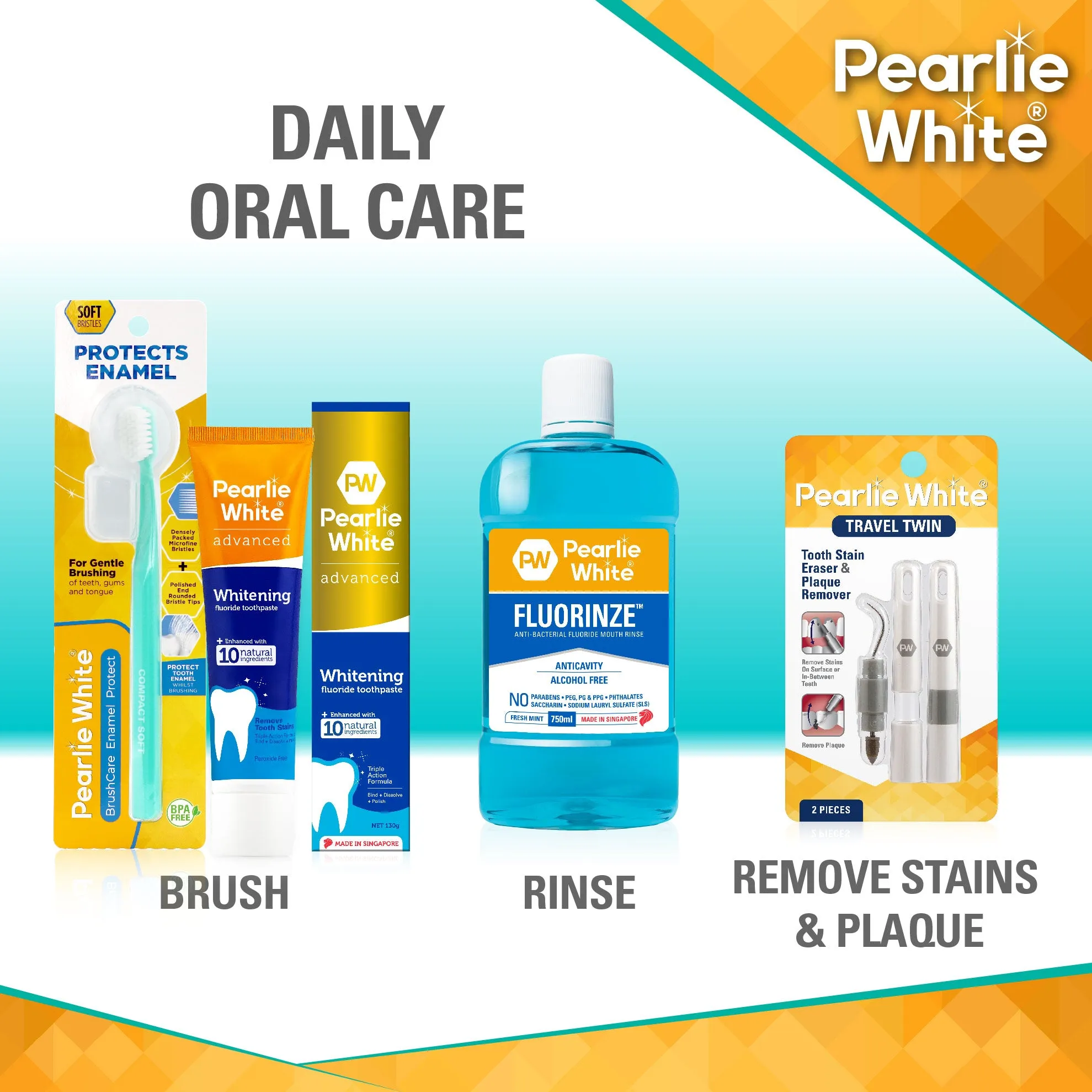 Travel Twin Tooth Stain Eraser & Plaque Remover
