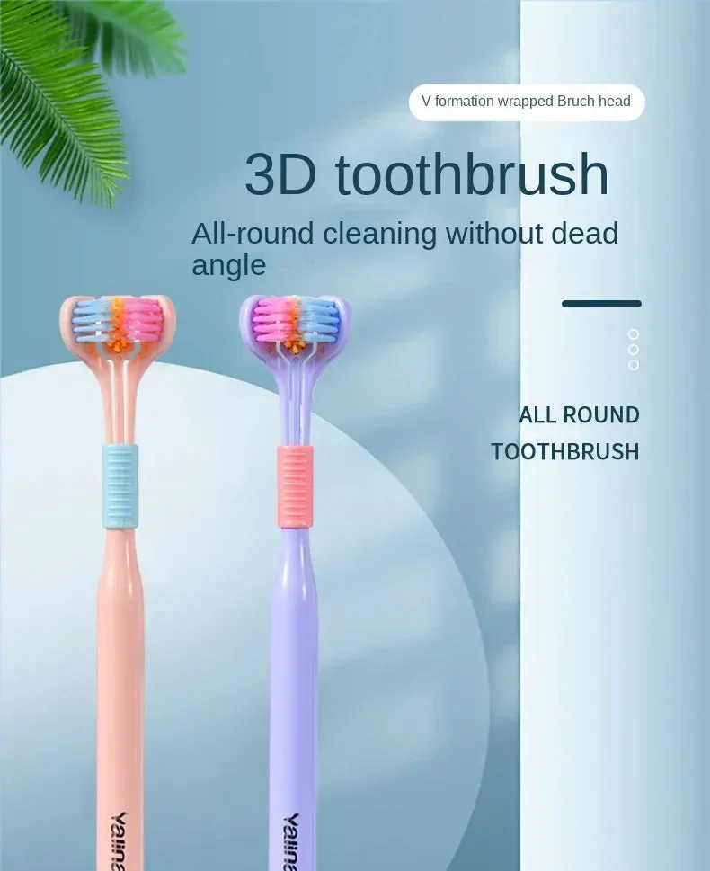 Triple-Sided Ultra-Soft Bristle Toothbrush