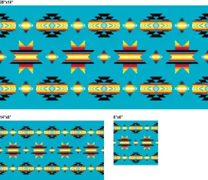 Turquoise 3pc Bath Towel Set