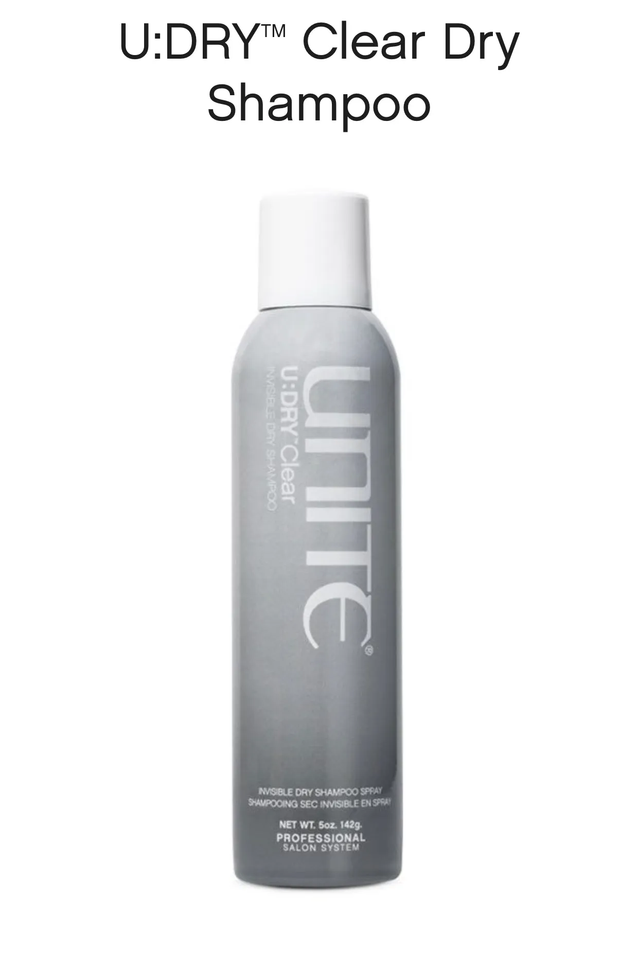 U:DRY Clear Dry Shampoo