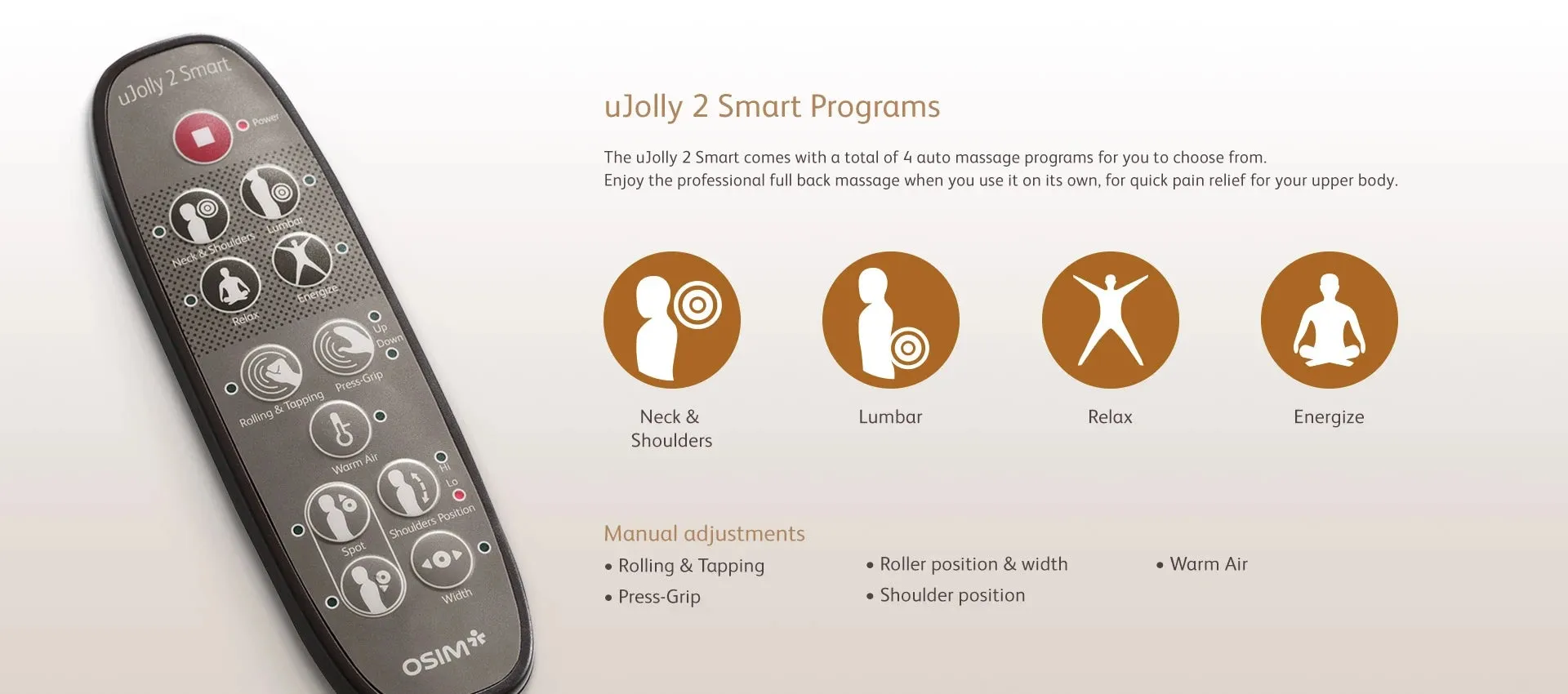 uJolly 2 Smart Back Massager by OSIM