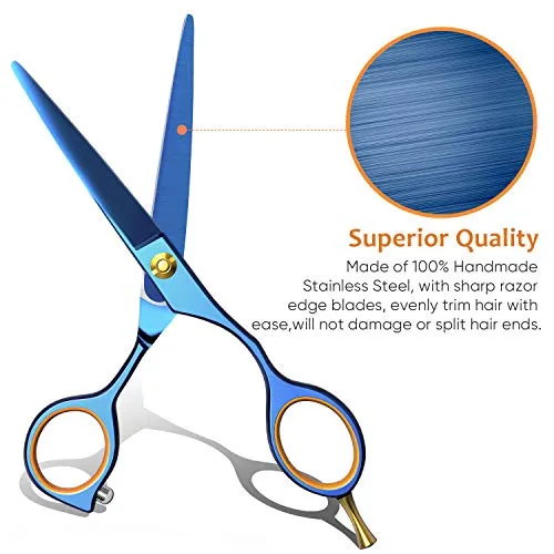 ULG Hair Cutting Scissors 5 inches Blue