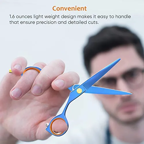 ULG Hair Cutting Scissors 5 inches Blue