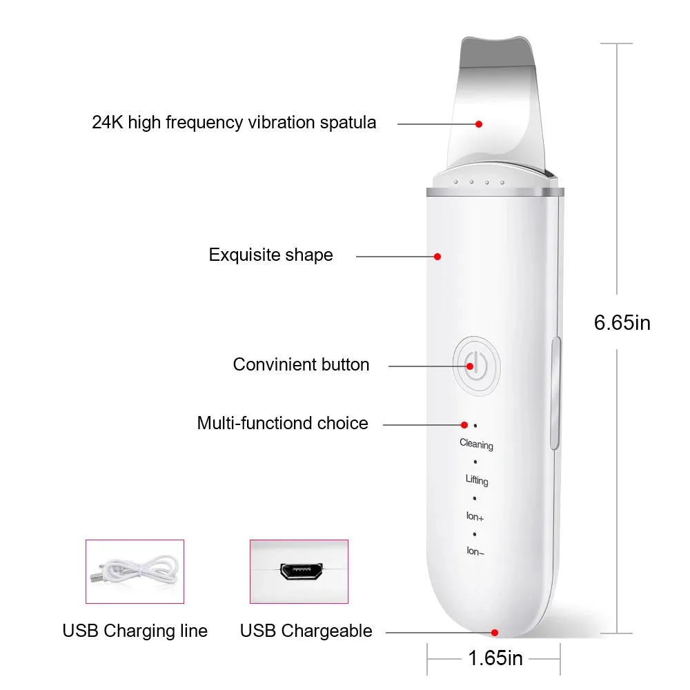 Ultrasonic Skin Scrubber - Blackhead Remover Spatula