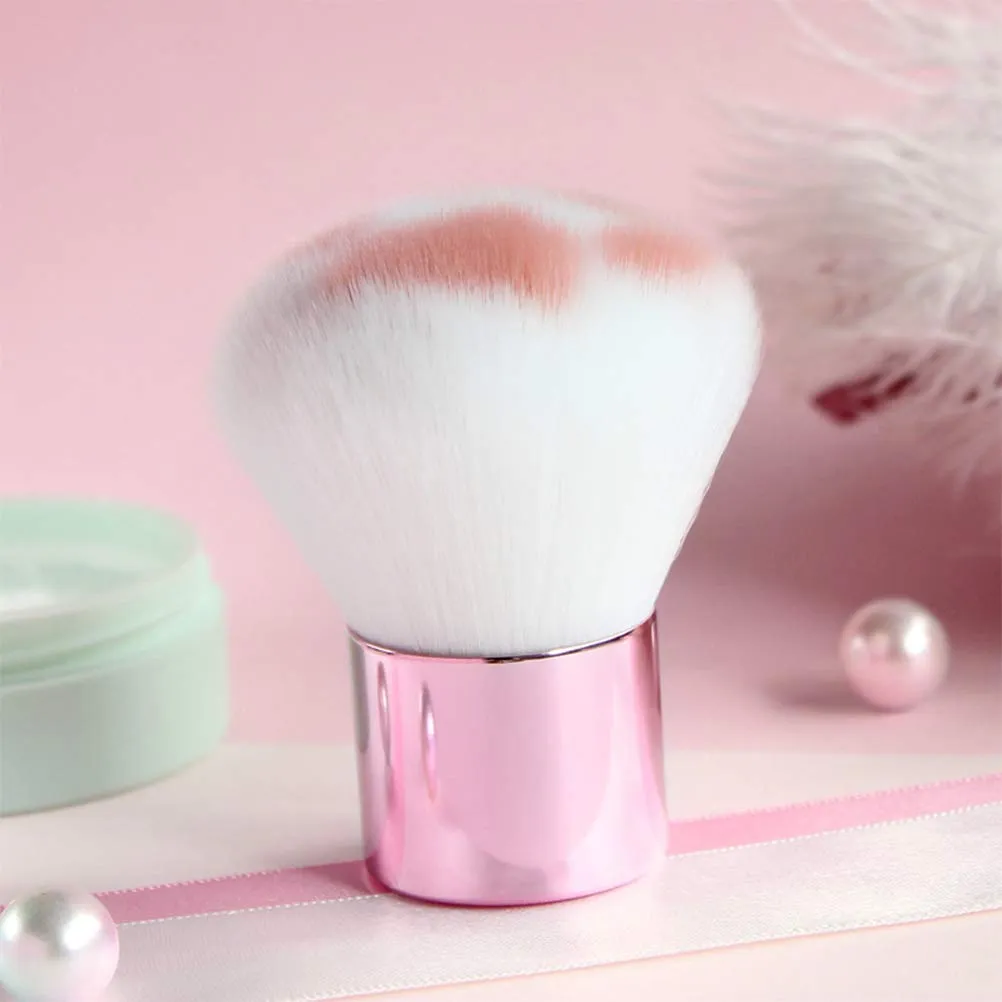 Unique and Cute Cat Foot Print Makeup Brush, Multifunctional Soft Fiber Loose Powder Brush and Blush Brush, Used for Facial Powder, Blush, Shadow and Contour Makeup, Suitable for