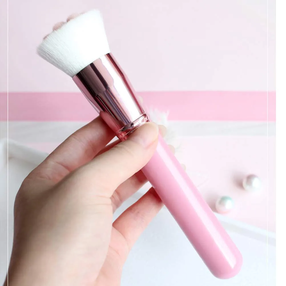 Unique and Cute Cat Foot Print Makeup Brush, Multifunctional Soft Fiber Loose Powder Brush and Blush Brush, Used for Facial Powder, Blush, Shadow and Contour Makeup, Suitable for