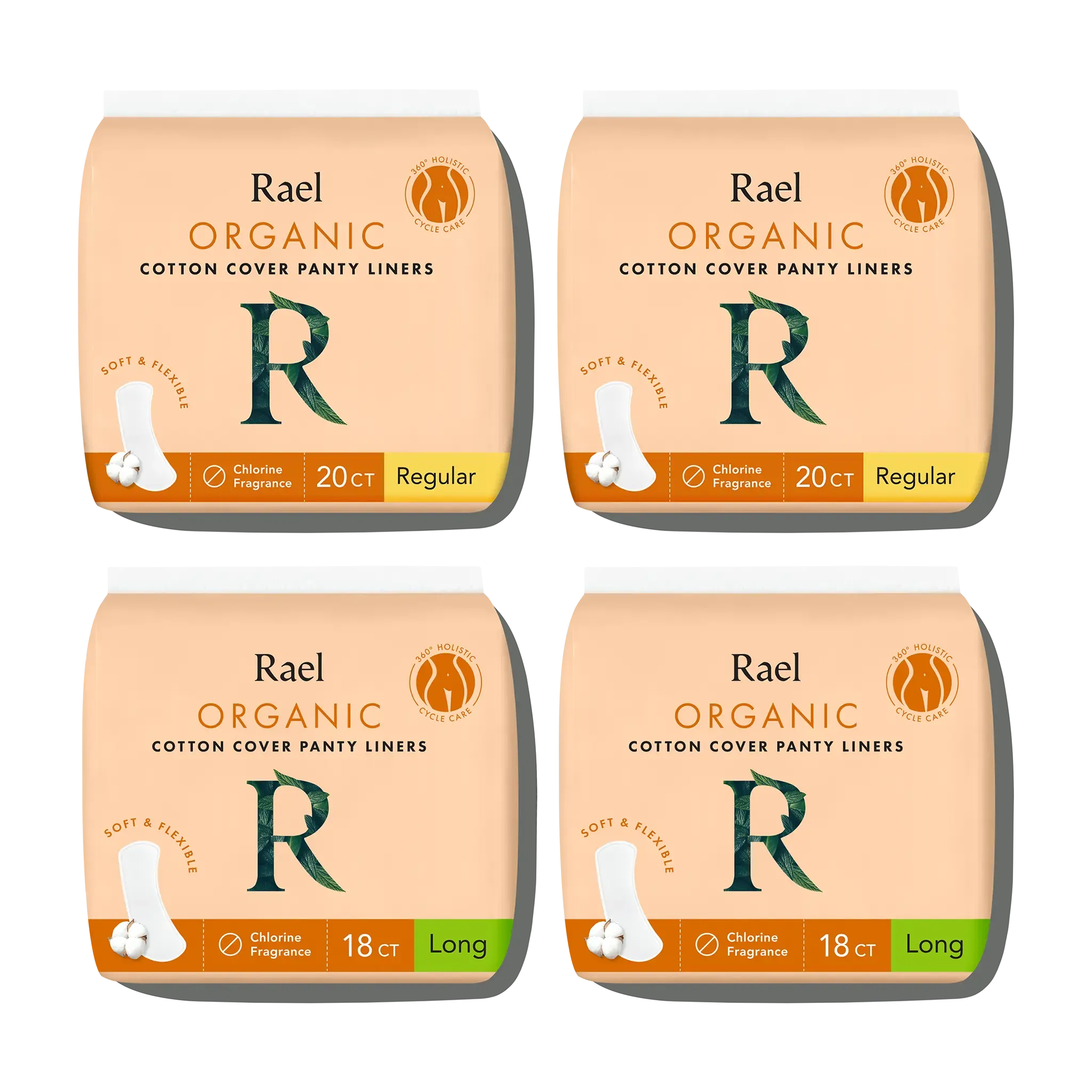Unscented Panty Liners Made With Organic Cotton
