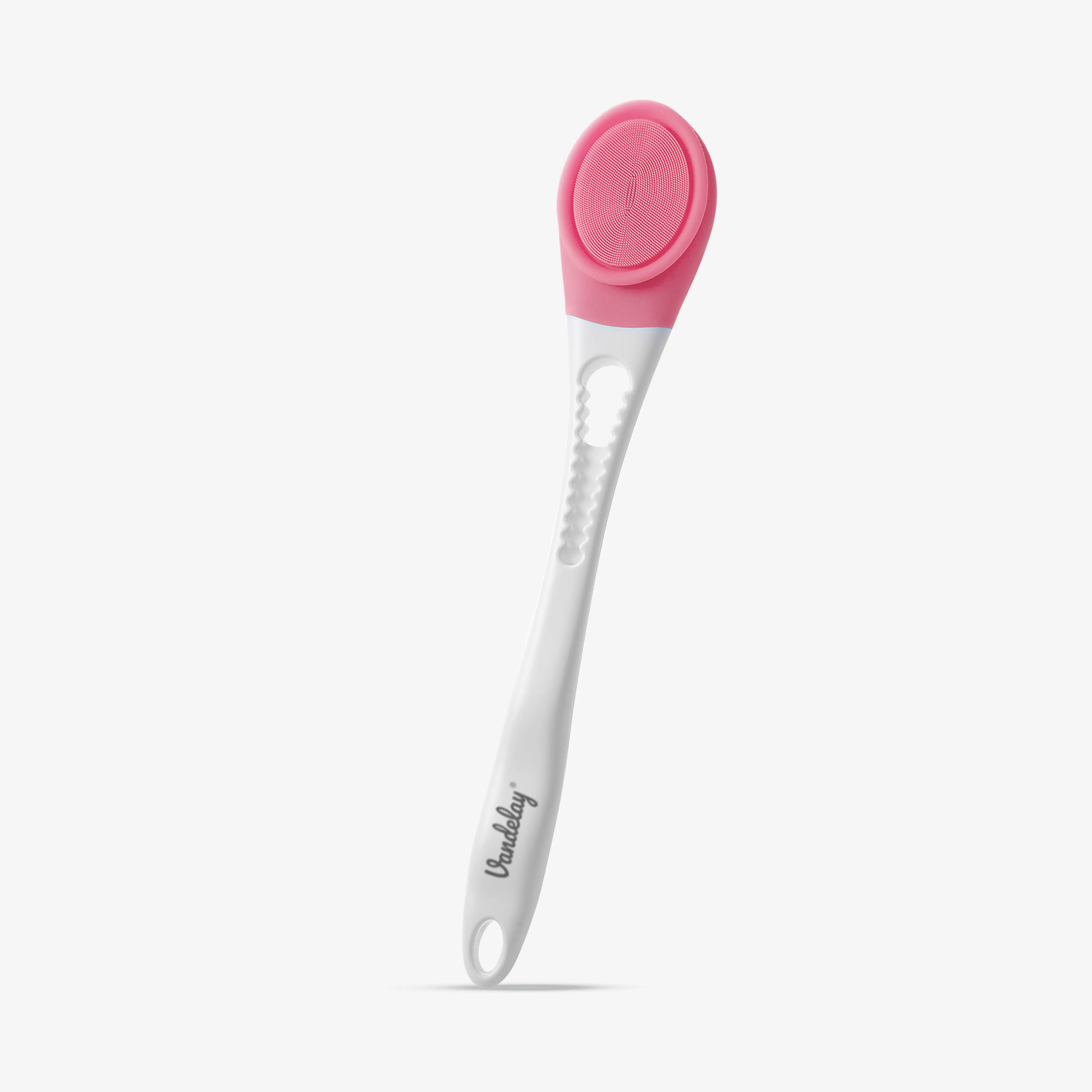 Vandelay Silk Series – Silicon Electronic Double Sided Vibrating back Shower Brush ( Pink / Green )