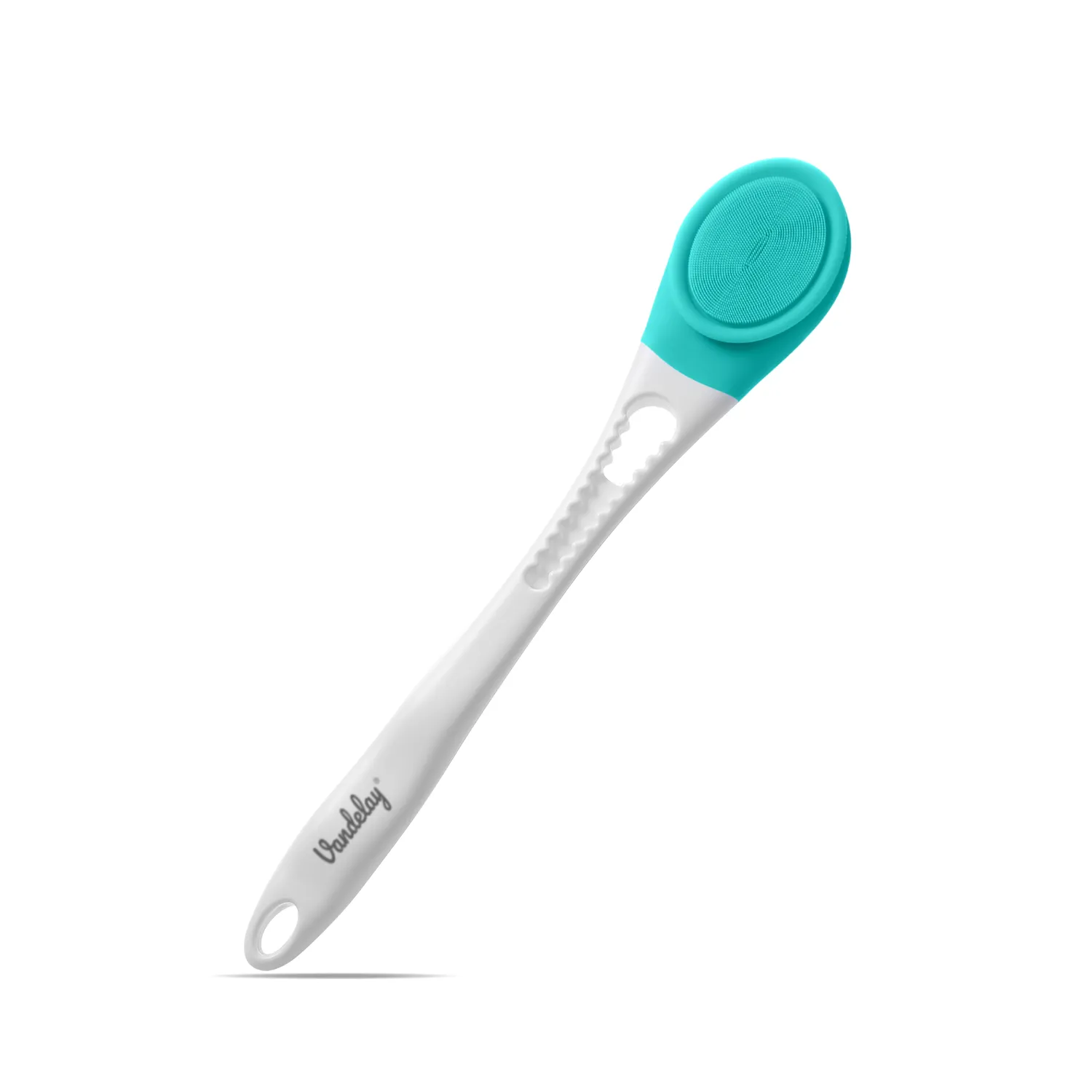 Vandelay Silk Series – Silicon Electronic Double Sided Vibrating back Shower Brush ( Pink / Green )