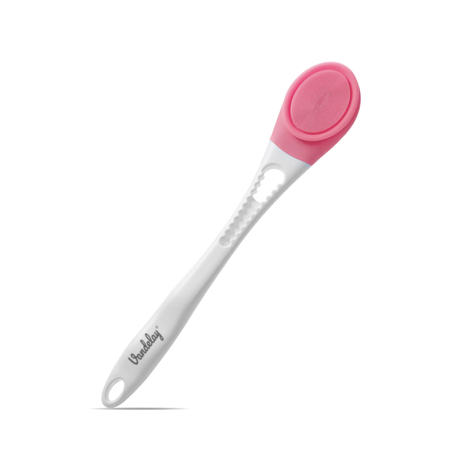 Vandelay Silk Series – Silicon Electronic Double Sided Vibrating back Shower Brush ( Pink / Green )
