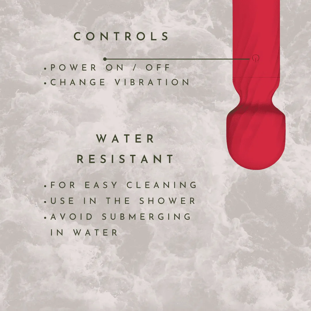 Vandelay® (UK) Mini Mate Body Massager Red (Ring Edition)