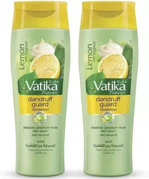 Vatika Lemon And Yoghurt Dandruff Guard Shampoo 2 x 400ml