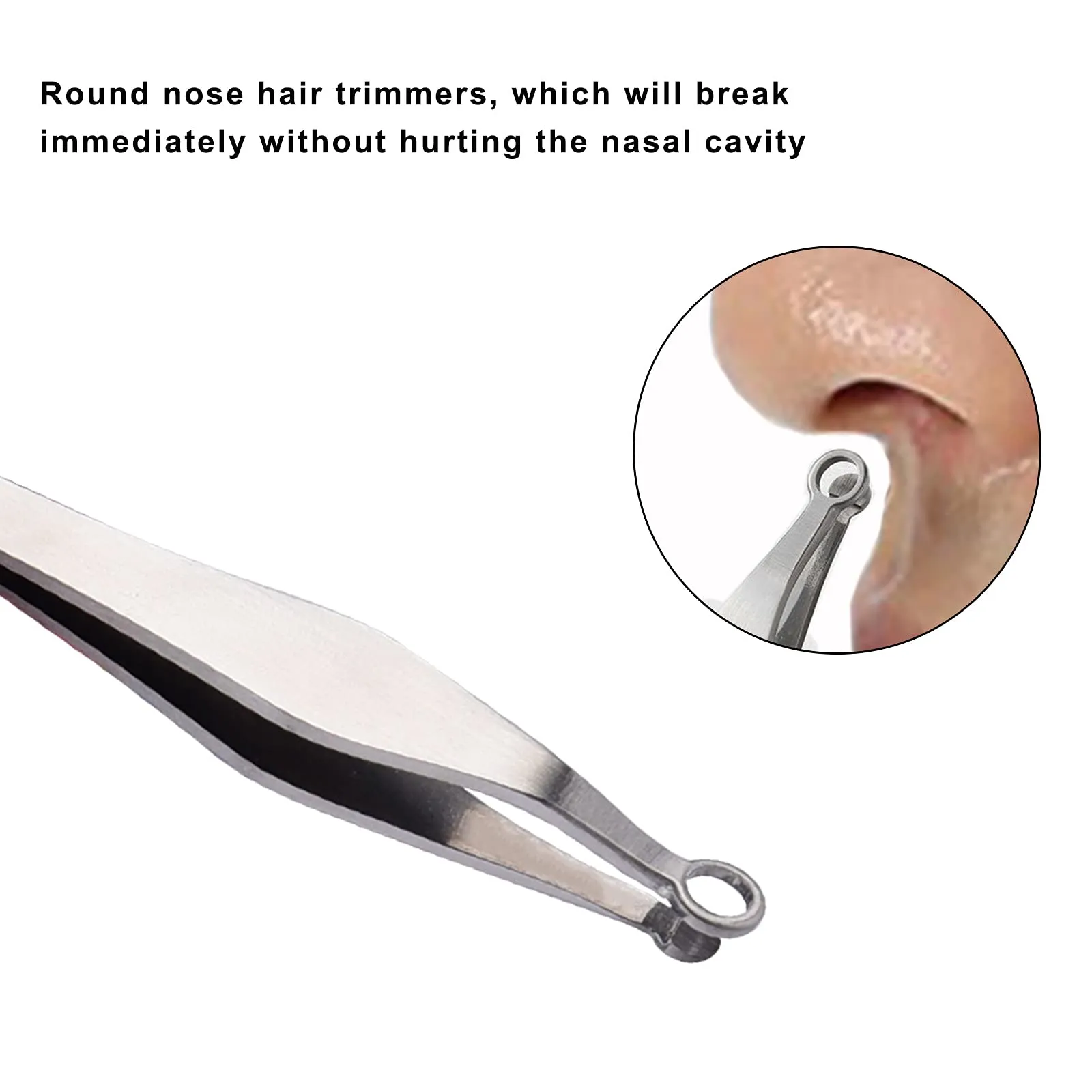 VersaGroom Tweezers | Universal Nose & Ear Hair Trimmers | Stainless Steel Nasal Clippers