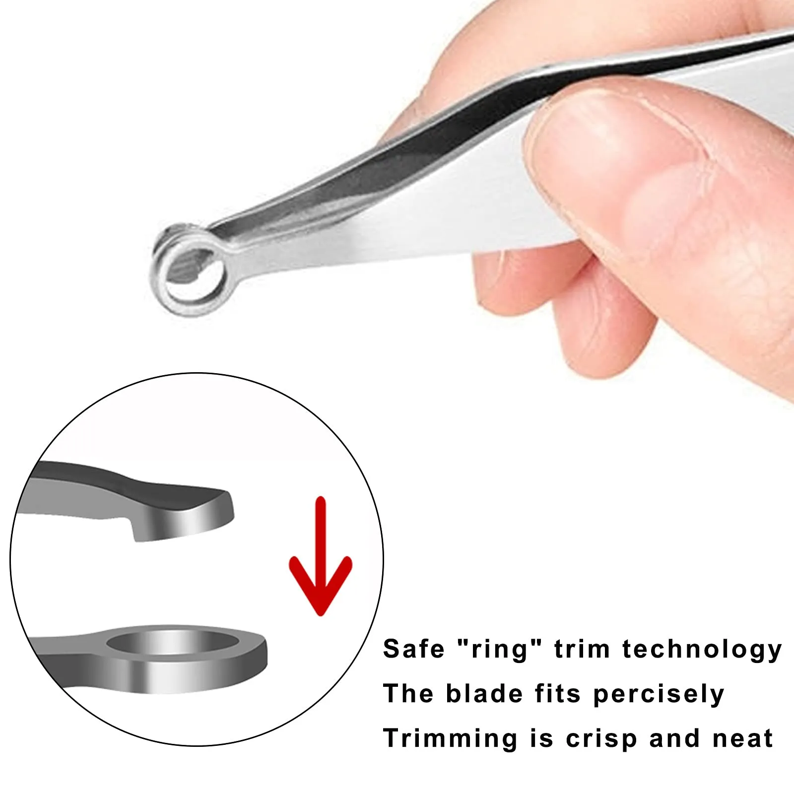 VersaGroom Tweezers | Universal Nose & Ear Hair Trimmers | Stainless Steel Nasal Clippers