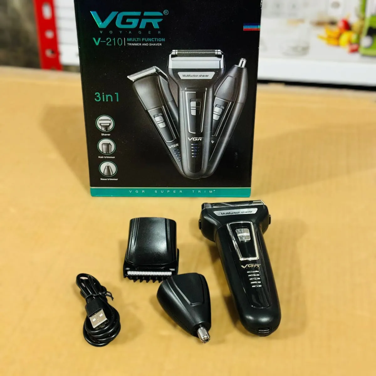 VGR 3 in 1 Trimmer & Shaver V-210