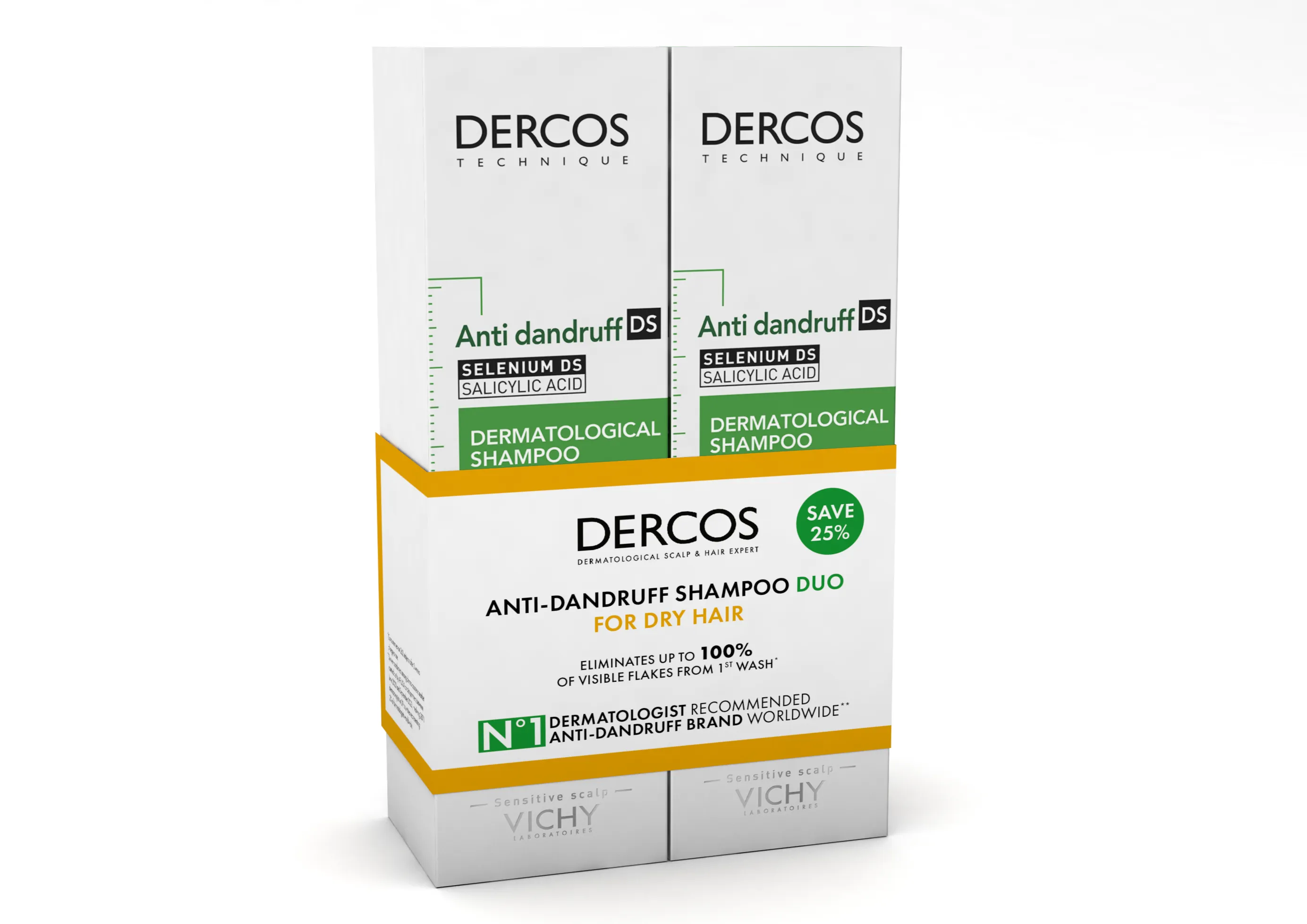 Vichy Dercos Antidandruff Shampoo Dry Hair Duo 200ML