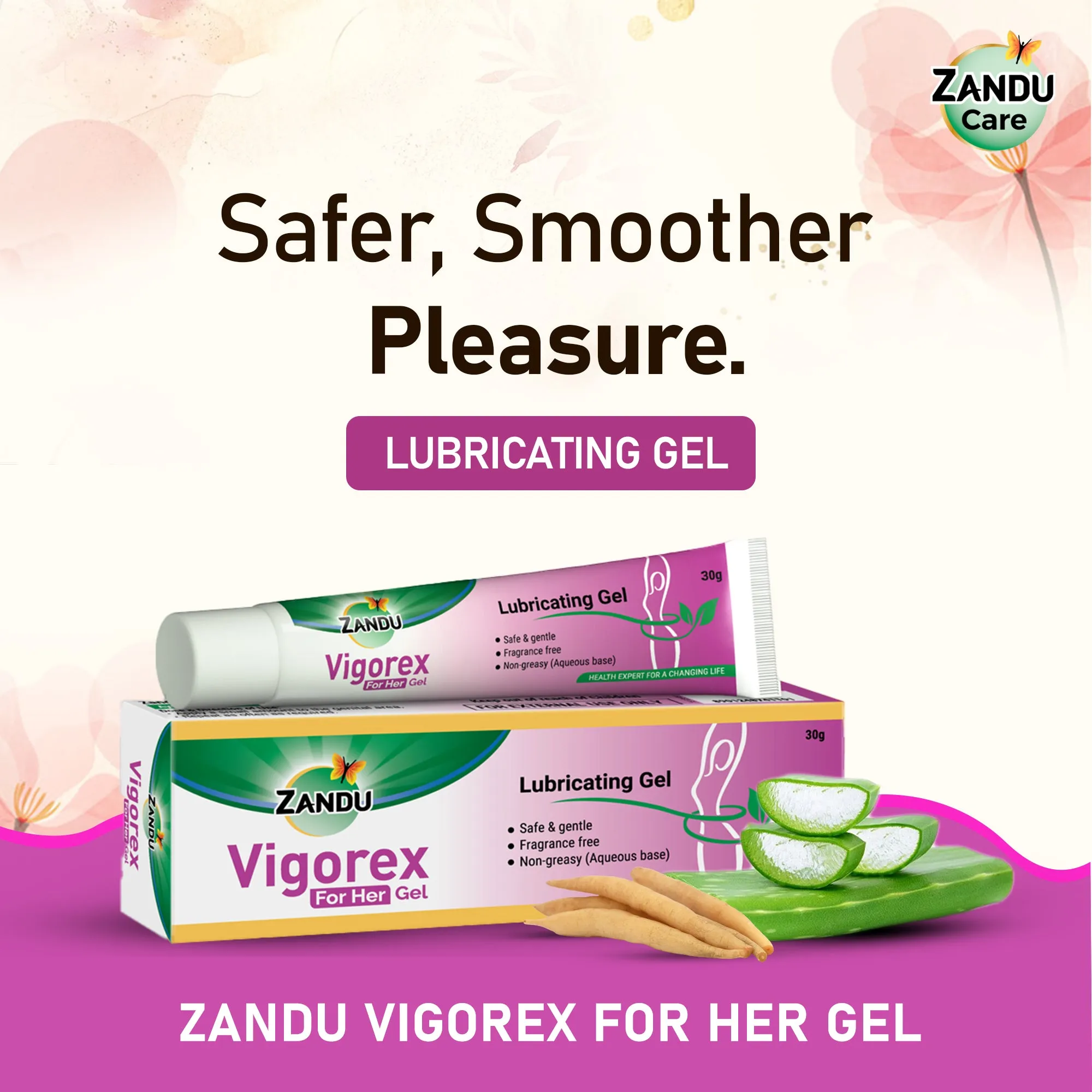 Vigorex For Her Gel with Aloevera & Satavari | Lubricant Gel for Female (30g)
