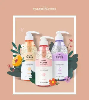 VILLAGE 11 FACTORY Perfume Scrub Body Wash غسول الجسم المقشر والمعطر