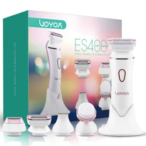 VOYOR Electric Razor for Women - Rechargeable Shaver Wet & Dry Painless Bikini Trimmer