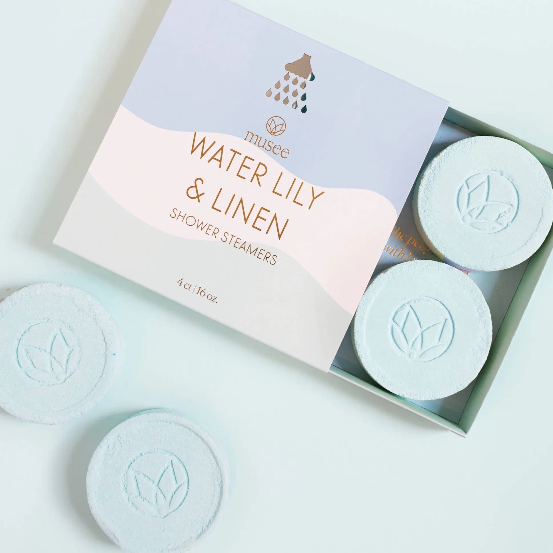 Water Lily & Linen Shower Steamers