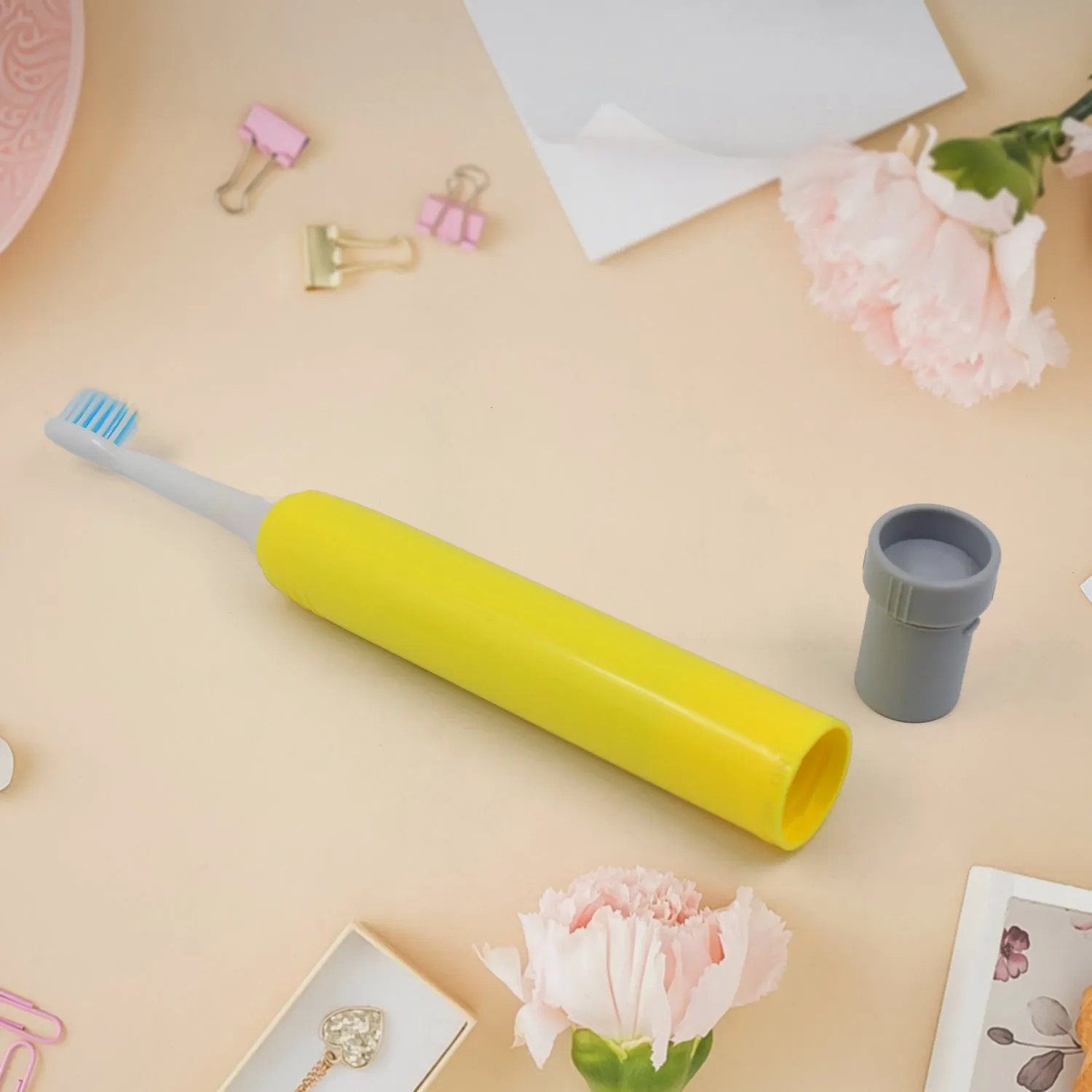 Waterproof Electric Toothbrush 1 Head Battery Operated